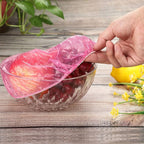 Boao 100 Pcs Reusable Bowl Covers 4 Size Plastic Color Elastic Wrap - Image 5