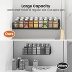 Mystozer 16.9 Inch Wide Large Capacity Magnetic Spice Rack - Image 3