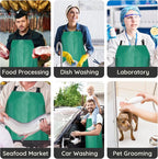 Thicker Rubber Apron, Extra Long Adjustable Apron, Heavy Duty Oil&Chemical - Image 6