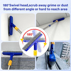 ITTAR Grout Brush with Long Adjustable Handle, Swivel Scrub Brush, V-Shape - Image 7