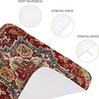 Burgundy Red Dish Drying Mat 18 x 24 inch Bohemian Rug Carpet Decorative Drying - Image 3