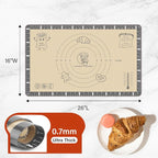 Silicone Baking Mat with Cookie Recipes, Extra Thick Silicone Mat - Image 3