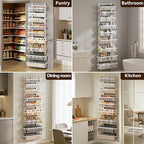 POKIPO 9 Tier Over The Door Pantry Organizer, 2 in 1 Wall Mount or Hanging - Image 8