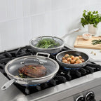 Cuisinart FusionPlus Hybrid Stainless Steel Cookware Set, 5-Piece Skillet - Image 2