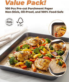 Bake Choice 2 Pack Half Sheet Pans 18x13 In - Image 3