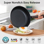 SENSARTE 13Pcs Pots and Pans Set Nonstick Cookware Set Kitchen Cooking Frying - Image 3