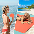 HIHOHO Beach Blanket Waterproof Sandproof Extra Large Beach Mat 79" X - Image 4