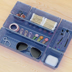 WOWBOX 9 Pack Clear Drawer Organizer Set, Acrylic Drawer Storage Trays - Image 7