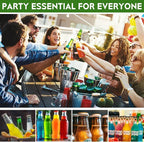 6 Pack Bottle Opener Keychain Set, Colorful Aluminum Alloy Beer Bottle Openers - Image 6