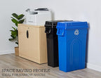 United Solutions 23 Gallon Highboy Plastic Recycling Bin Kitchen Trash Can - Image 3