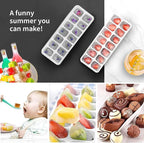 Ice Cube Trays 4 Pack, Airabc Silicone Ice Cube Trays - Image 2