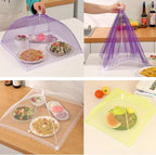 6 Pack Colored Mesh Food Cover Tents by Winknowl, Reusable and Collapsible - Image 6