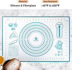 Silicone Pastry Mat with Measurement, Baking Mat - Image 2