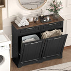 Double 10 Gallon Tilt Out Trash Can Cabinet - Image 7