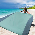 WIWIGO Beach Blanket Waterproof Sandproof Beach Mat 79" X 83"/10'x9'for 2-8 - Image 4