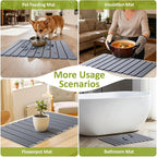 Large Stone Dish Drying Mat for Kitchen Counter, Collapsible Quick Dry Stone - Image 8