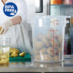 CURTA 22 Quart Translucent Round Food Storage Container - Image 4
