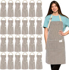 Janmercy 24 Pcs Aprons for Women Men by Janmercy