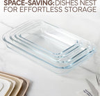 COOK WITH COLOR 8 PC. Glass Baking Dish Set with Lids - Image 4