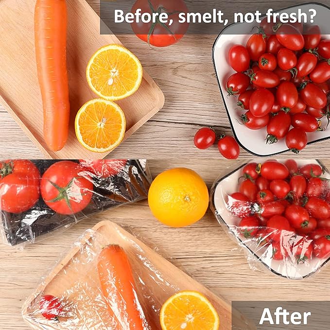 Fresh Keeping Bags, Plastic Sealing Bags Food Cover, Universal Kitchen Wrap - Image 5