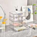 3 Pack Stackable Makeup Organizer, 12.1''L Acrylic Bathroom Organizer and - Image 6