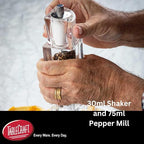 TableCraft 11832, Acrylic Salt and Pepper Mill Combo, 2-in-1 Grinder and Shaker - Image 3