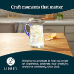 Libbey Cabos Large Glass Pitcher, 90 Oz Handcrafted Glass Water Pitcher - Image 6
