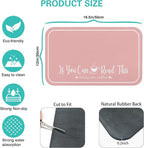 Coffee Bar Mat for Countertops 19inx12in, Absorbent Hide Stain Anti-Slip Cafe - Image 5