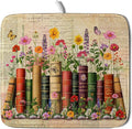 Colorful Books Kitchen Drying Mat by Giwawa