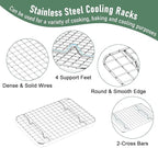 Homikit Toaster Oven Pan with Rack Set, 9 x 7 Inch Small Baking Sheet with Wire - Image 4