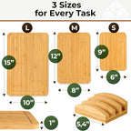 Bamboo Cutting Board Set of 3 - Image 7