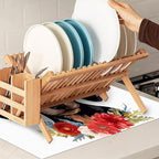 Dachshund Dog Flowers Dish Drying Rack Mat - Image 7