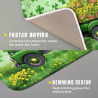 Holiday Truck Drying Dish Mat Green Lovely Clovers Decoration Cloth Dish Drain - Image 3