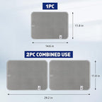 14.6*11.8 inch Microfiber Dish Drying Mat, 2 Compact Ultra Absorbent Dish Mat - Image 2