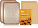 Baking pans Set, 2 Sheet Pans and 250 unbleached Sheets of Parchment Paper by Unknown