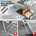 Under Sink Organizer Upgrade To Professional Rails, 2-Tier Dual Pull Out - Image 3