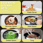 Homikit Kitchen Utensils Set, Useful Kitchen Gadgets & Pots and Pans Accessories - Image 4