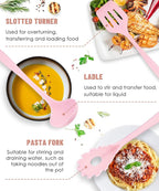 Kitchen Utensils Set-12 Pieces Silicone Cooking Utensils Set 392°F Heat - Image 4