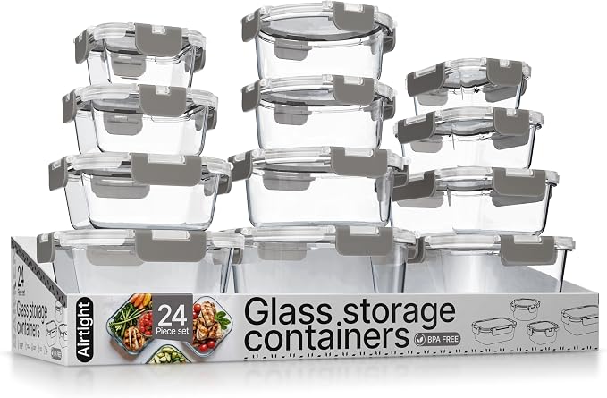 Bakken Borosilicate Glass Food Storage Containers by BAKK%C3%8BNMASTER