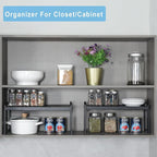 25.5 Inches 3 Pack Expandable Cabinet Shelves, Stackable Shelf Organizer - Image 6