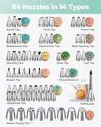 Kootek 158PCs Cake Decorating Kit, Baking Supplies Tools - Image 3