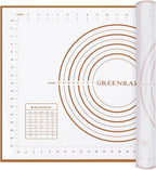Silicone Pastry Mat Extra Thick Large Non Stick Baking Supplies Kitchen Counter by GREENRAIN