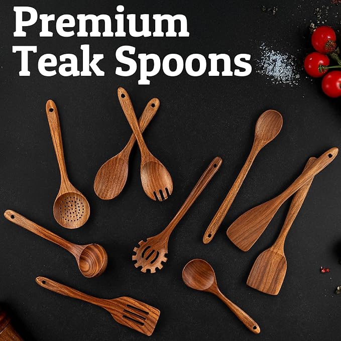 PriorityChef Extra Long Wooden Spoon - Image 7