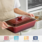 LOVECASA 4.5 Quart Ceramic Casserole Dish - Image 4