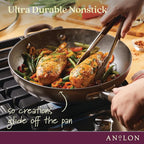 Anolon Advanced Home Hard Anodized Nonstick Deep Frying Skillet - Image 4