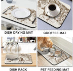Dish Drying Mat for Kitchen Counter 2 Pack - Image 6