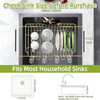 Golden Expandable Dish Drying Rack-Extra Large Stainless Steel Dish Drainer - Image 3