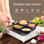 CAROTE Egg Pan Omelette Pan, 4-Cup Nonstick Granite Omelette Skillet - Image 4
