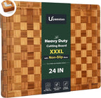 XXXLarge Bamboo Cutting Boards Charcuterie Board Best Non Toxic Large Butcher by Upassion
