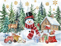 Christmas Kitchen Drying Mat 18 x 24 Inch Xmas Snowman Drying Pad Snowflake and by Unknown